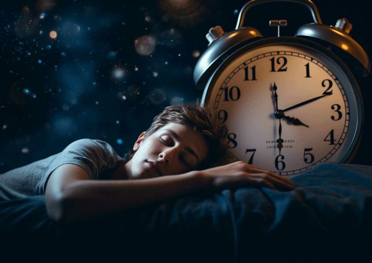 Curved path with blocks marking spaced rhythm points